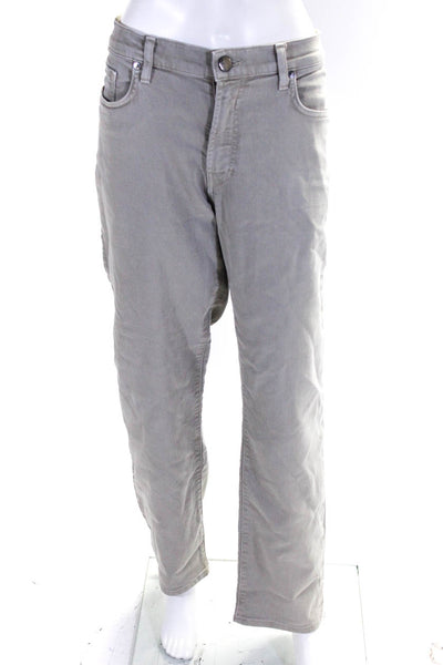 J Brand Womens Cotton Buttoned 5-Pocket Straight Leg Pants Beige Size EUR38