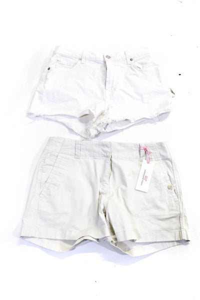 7 For All Mankind Vineyard Vines Womens Distress Shorts Beige Size 4 27 Lot 2