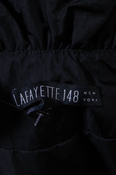 Lafayette 148 New York Women's Petites Gathered Trim Vest Black Size S