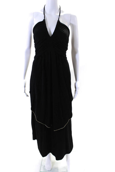 Marc By Marc Jacobs Womens Spaghetti Strap Layered Long Dress Black Size XS