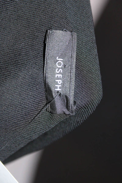 Joseph Womens Woven Long Sleeve Cowl Neck A-Line Sheath Dress Black Size S