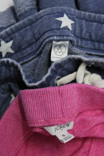 Alternative Women's Cotton Star Print Drawstring Sweat Shorts Blue Size S Lot 2