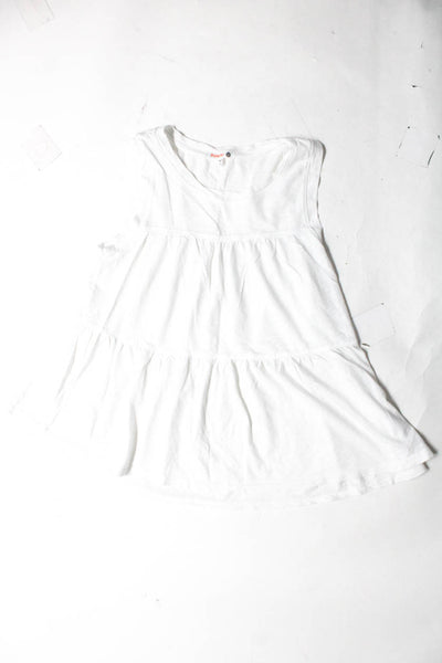 Sundry Womens Tank Top Sweatshirt White Brown Size 2 Lot 2