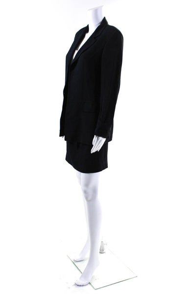 Momenti Deimos Women's Long Sleeve Collared Open Blazer Skirt Set  Size M