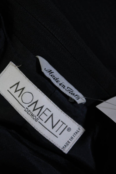 Momenti Deimos Women's Long Sleeve Collared Open Blazer Skirt Set  Size M