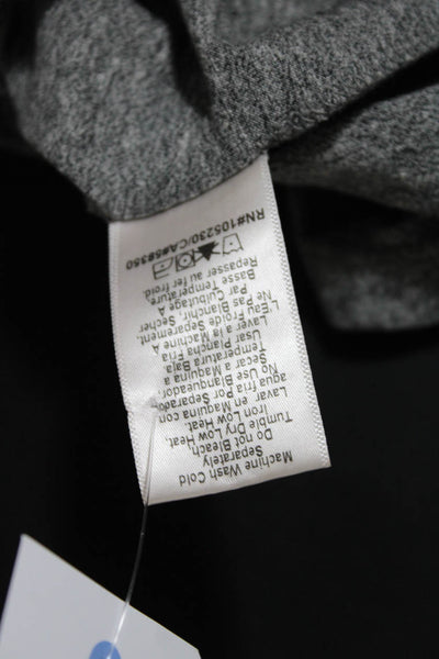 Current/Elliott Womens The Knit Tee Shirt Dress Heather Grey Cotton Size 1