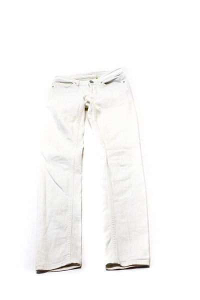 Elie Tahari Joe's Womens Denim Slim Skinny Jeans White Purple Size 25 26 Lot 2
