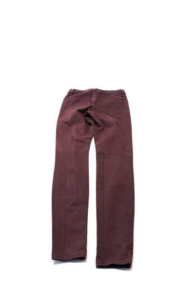 Elie Tahari Joe's Womens Denim Slim Skinny Jeans White Purple Size 25 26 Lot 2