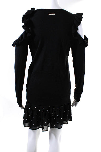 Michael Michael Kors Women's V Neck Sweater Mini Skirt Black Size S Lot 2