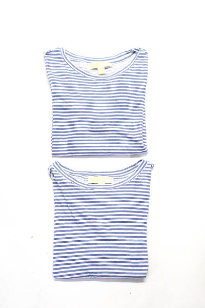 Michael Michael Kors Women's Striped Short Sleeve Tees Blue Size S M Lot 2
