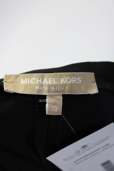 Michael Kors Women's Ombre Print High Rise Straight Leg Jeans Blue Ivory Size 12
