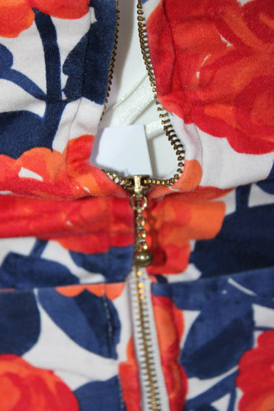Shoshanna Womens Floral Print Pleated Bodice Micro Mini Dress Multicolor Size 0