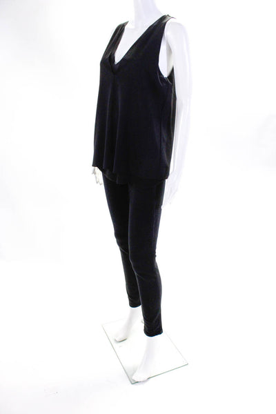 Cooper & Ella J Brand Womens Black V-Neck Sleeveless Blouse Top Size M 27 Lot 2