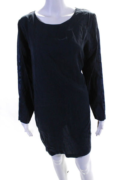 Gant Womens Long Sleeve Shirt Dress Navy Blue Size Extra Large