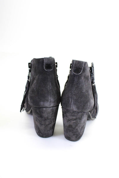 Rag & Bone Womens Darted Double Side Zipped Cuban Heel Booties Gray Size EUR38.5