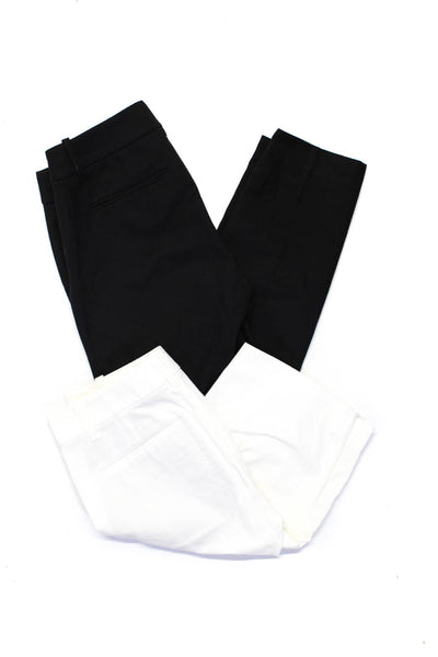 Vince Women's Slim Fit Pants Knee Length Shorts White Black Size 00 0 Lot 2