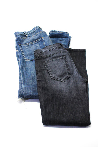 Current/Elliott Women's Zip Fly Skinny Jeans Gray Blue Size 23 25 Lot 2