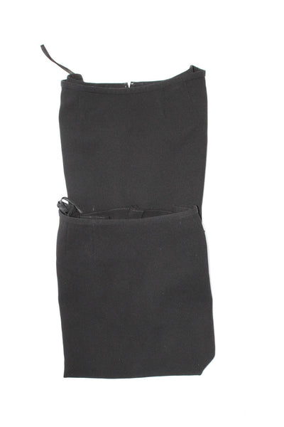 Kasper Women's Zip Back A-Lined Pencil Midi Skirt Black Size 4 Lot 2