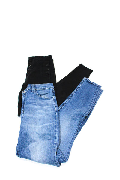 J Brand Womens Cotton Buttoned Skinny Leg Sailor Jeans Blue Size EUR25 Lot 2