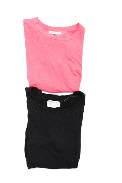 Velvet Women's Crewneck Short Sleeves T-Shirt Red Black Size XS Lot 2