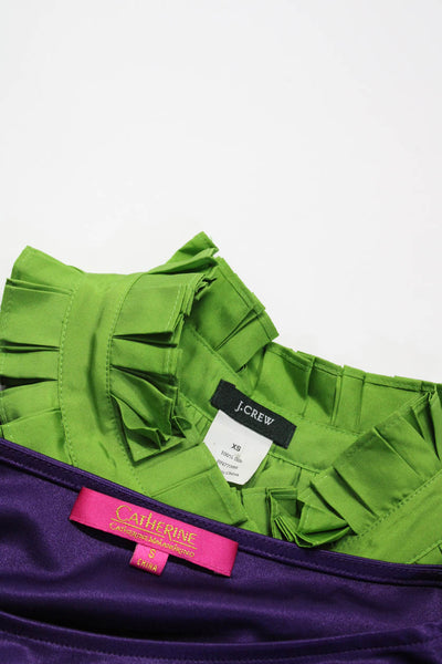 Catherine Catherine Malandrino Women's Blouses Purple Green Size XS S Lot 2