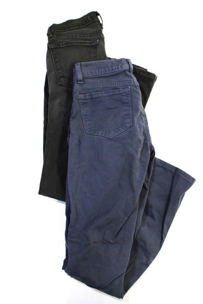 J Brand Womens Pencil Jeans Pants Black Gray Size 25 Lot 2