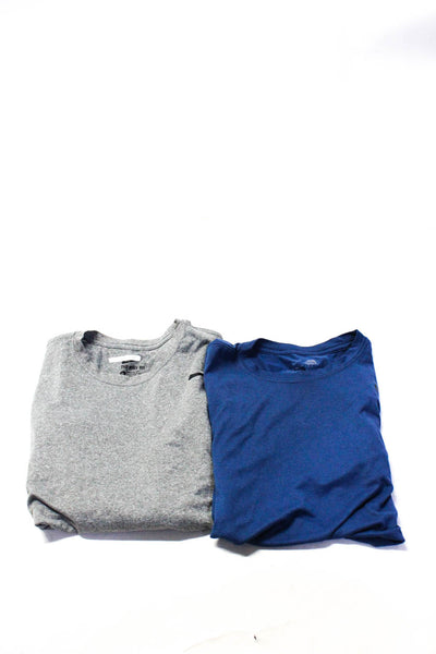 Nike Women's Crewneck Short Sleeves T-Shirt Blue Gray Size M Lot 2
