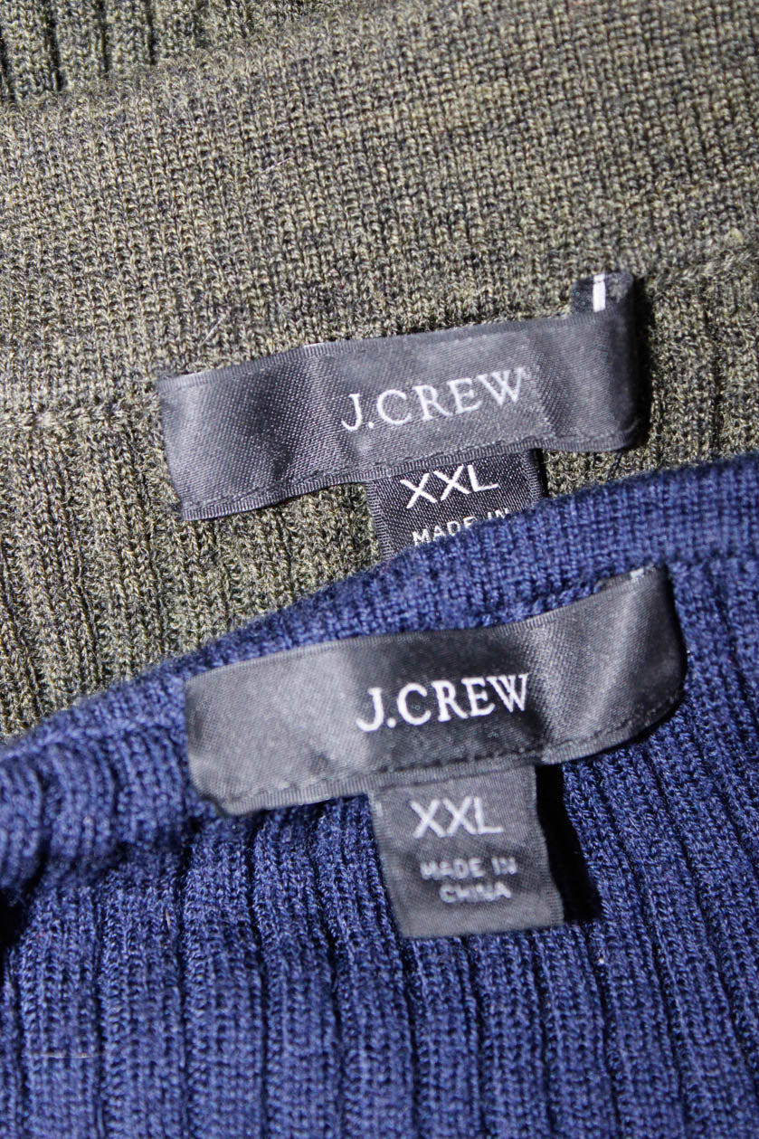 J Crew Womens Sweater Pullover Navy Size 2X Lot 2 - Shop Linda's Stuff