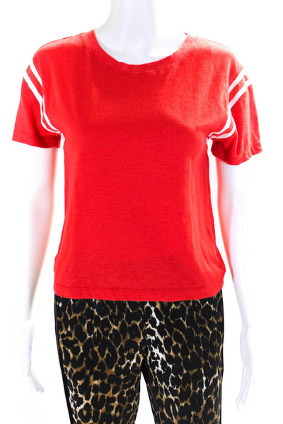 Pam & Gela Womens Tee Shirt Animal Pint Pants Red Size Petite Lot 2