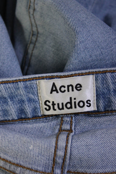ACNE Studios Women's Zip Fly High Rise Skinny Jeans Blue Size 26