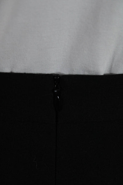 Mason Womens Leather Lizard Print Mini Skirt Black Size 6