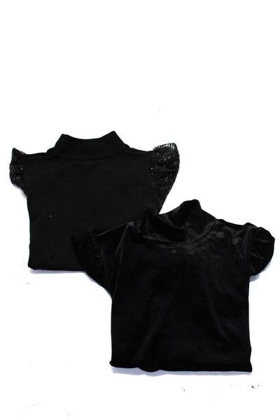 Carmen Carmen Marc Valvo Sanctuary Womens Black Sequins Blouse Size XS M lot 2