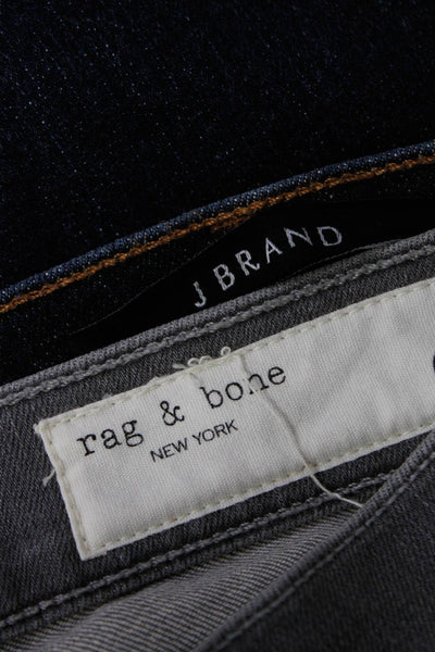 Rag & Bone J Brand Womens Skinny Leg Jeans Gray Blue Size 24 25 Lot 2