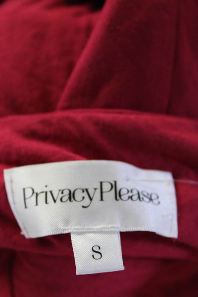 Privacy Please Womens Sleeveless Halter Twist Neck Sheath Dress Red Size Small