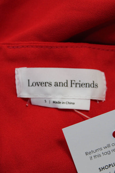 Lovers + Friends Women's Spaghetti Strap Cut Out Mini Dress Red Size S