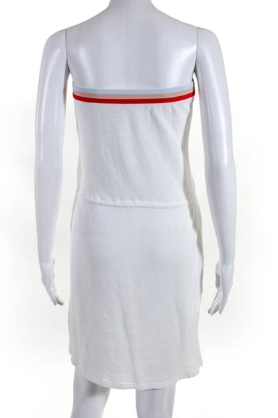 Velvet by Graham & Spencer Womens White Tie Waist Sleeveless Shift Dress Size M