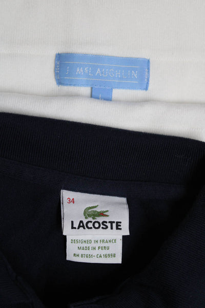 J. Mclaughlin Lacoste Womens Polo Off Shoulder Shirt Blouse Sz FR 34 Large Lot 2