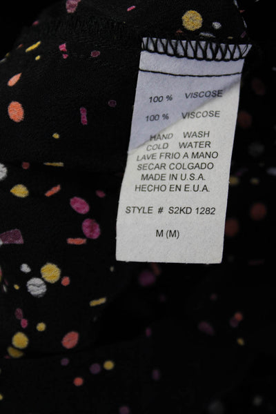 Greylin Anthropologie Womens Spotted Print V-Neck Tank Dress Multicolor Size M
