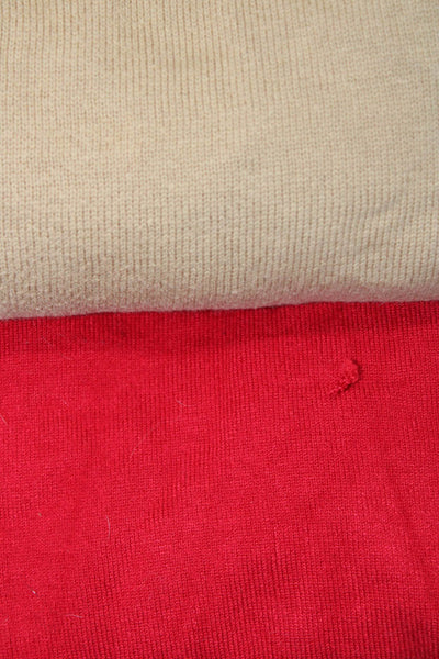 Lauren Ralph Lauren Calvin Klein Womens Sweater Tops Brown Red Size XL L Lot 2