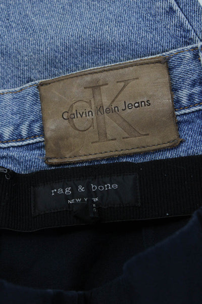 Calvin Klein Jeans Rag & Bone Womens Straight Jeans Pants Blue Size 12P 12 Lot 2