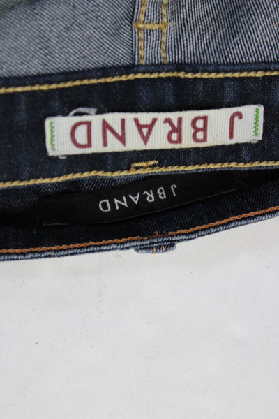 J Brand Womens Denim Mid Rise Slim Bootcut Dark Wash Jeans Blue Size 31 Lot 2