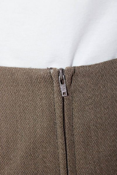 Giorgio Armani Le Collezioni Women's Wool Blend Pencil Skirt Green Size 8