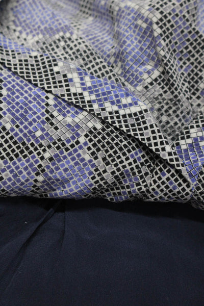 Joie Women's Silk 3/4 Sleeve Blouses Black Blue Size S M Lot 2