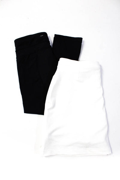 Adidas Women's Elastic Waist Mini Athletic Skort White Size S Black Legging Lot