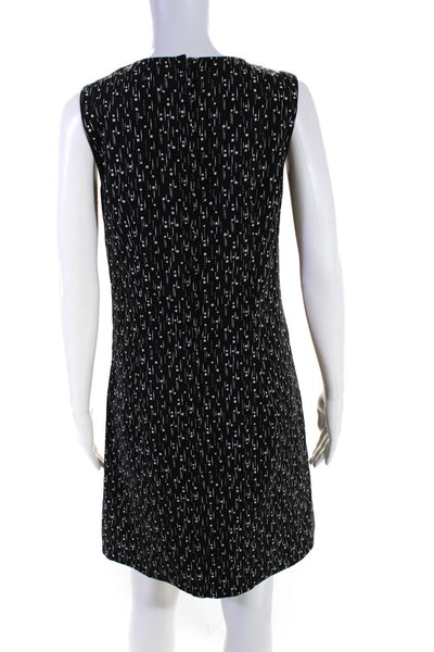 Dolce & Gabbana Womens Polka Dot Sleeveless Dress Black White Wool Size EUR 40