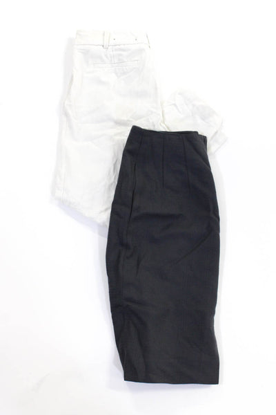 Sanyo Cynthia Rowley Wool Plaid Printed Pencil Skirt Gray White Size S 4, Lot 2