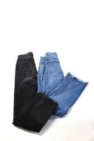 Madewell Womens Caqli Demi Boot Cut Jeans Black Blue Size 23 Lot 2