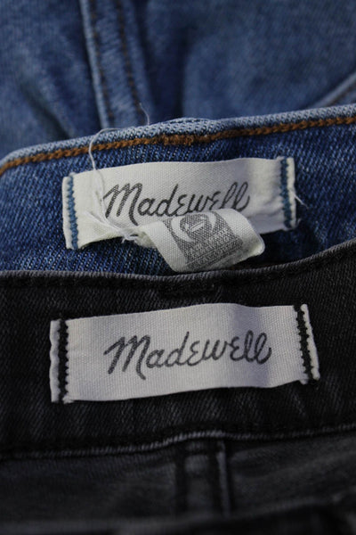 Madewell Womens Caqli Demi Boot Cut Jeans Black Blue Size 23 Lot 2