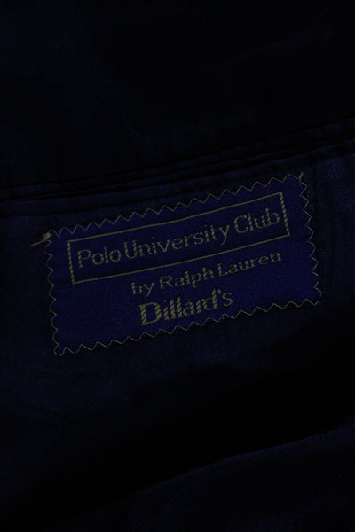 Polo University Club By Ralph Lauren Men's Wool Two Button Blazer Gray Size 44