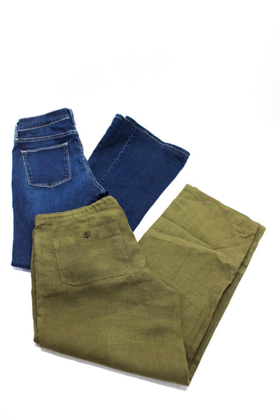 Frame Denim Vince Womens Flared Jeans Casual Pants Blue Green Size 31 M Lot 2